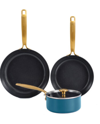 Combekk Stegepande Kasserolle Dele Blå