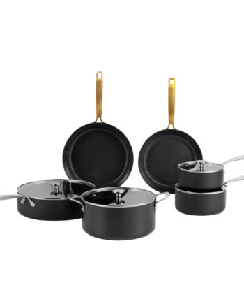 Combekk Stegepande Kasserollesæt Dele Sort