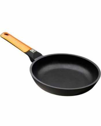 Stegepande Bra Smedet Aluminium Med Teflon Sort Orange