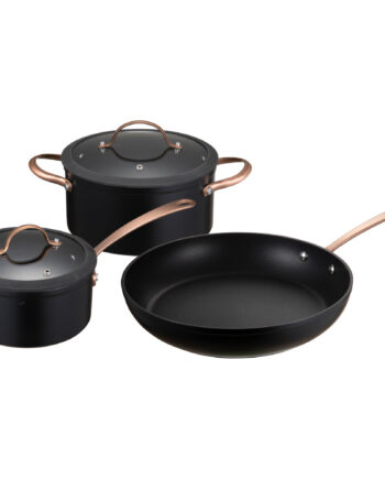 Modern House Black Copper Grydesæt Dele Liter  Stegepande