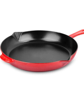 Staub Stegepande Støbejern Kirsebærrød